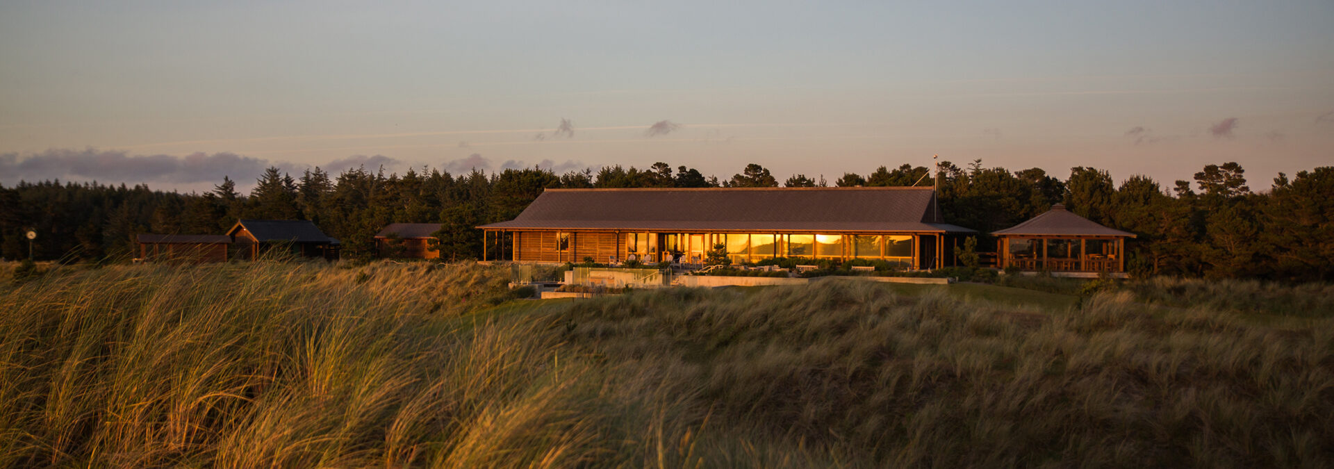 Trails End restaurant at sunset